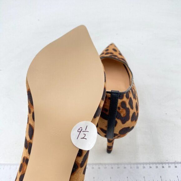 FSJ Leopard High Heels Pointy Toe Pump Office Ladies Party Date Business Shoe - Picture 5 of 7